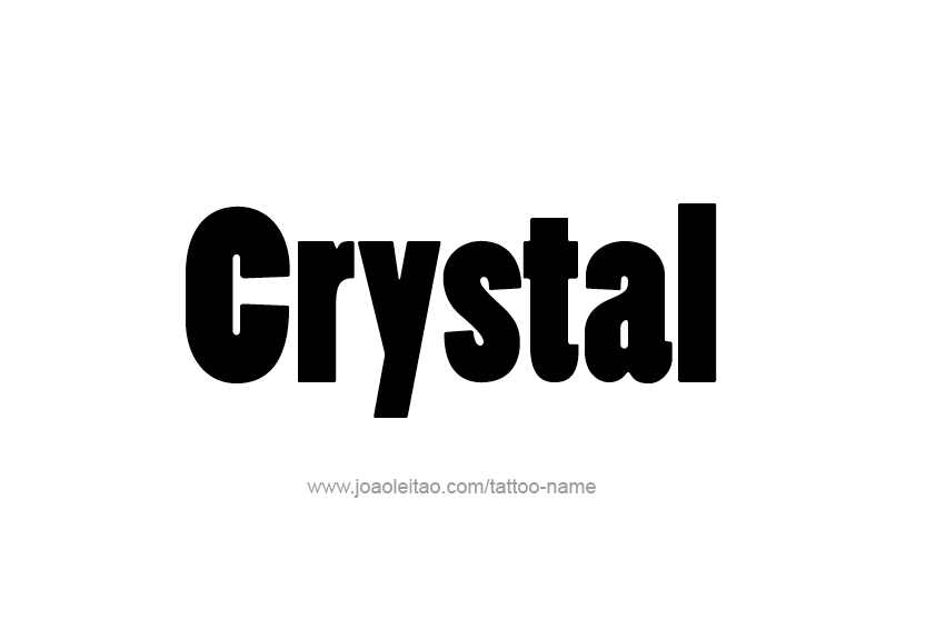 Tattoo Design Name Crystal   