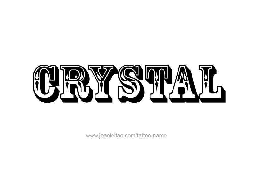 Tattoo Design Name Crystal   