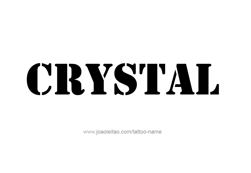 Tattoo Design Name Crystal   