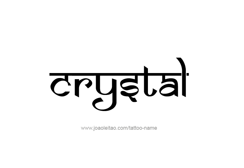 Tattoo Design Name Crystal   