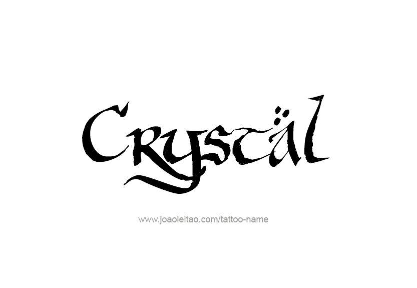 Tattoo Design Name Crystal   