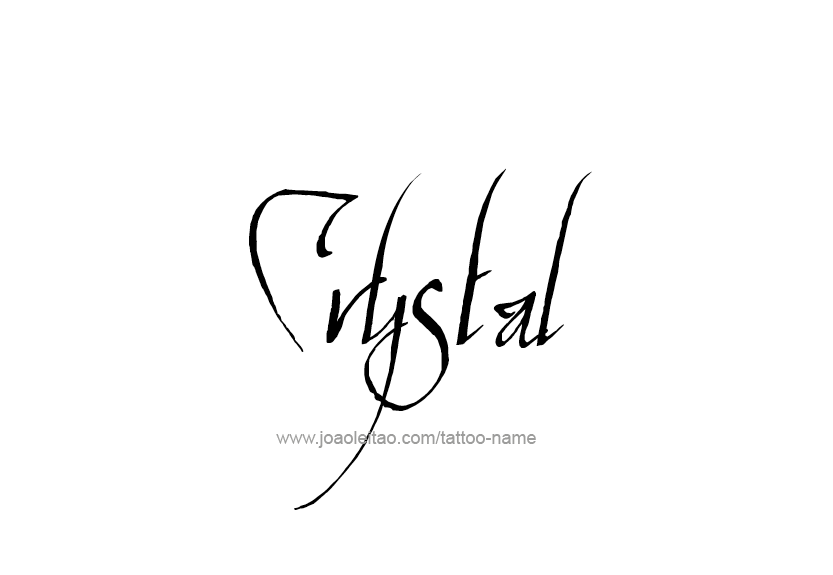 Tattoo Design Name Crystal   