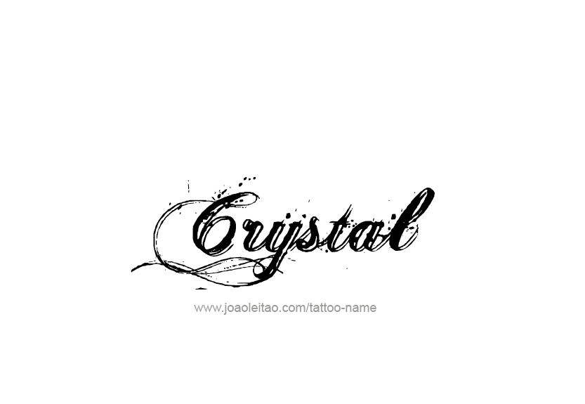 Tattoo Design Name Crystal   