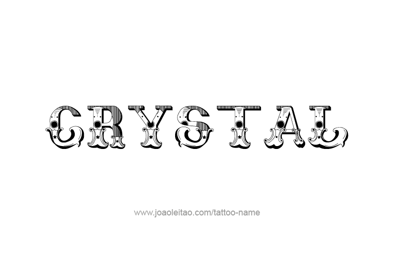 Tattoo Design Name Crystal   