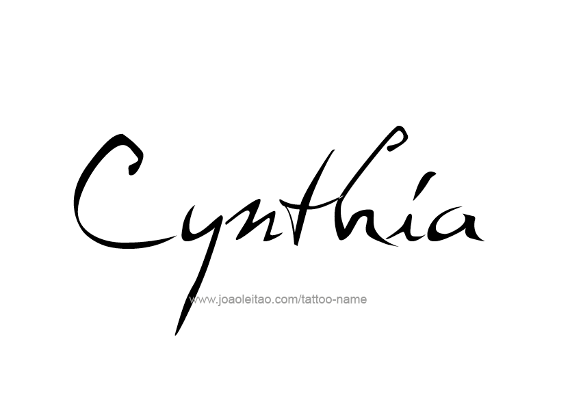 Tattoo Design Name Cynthia   