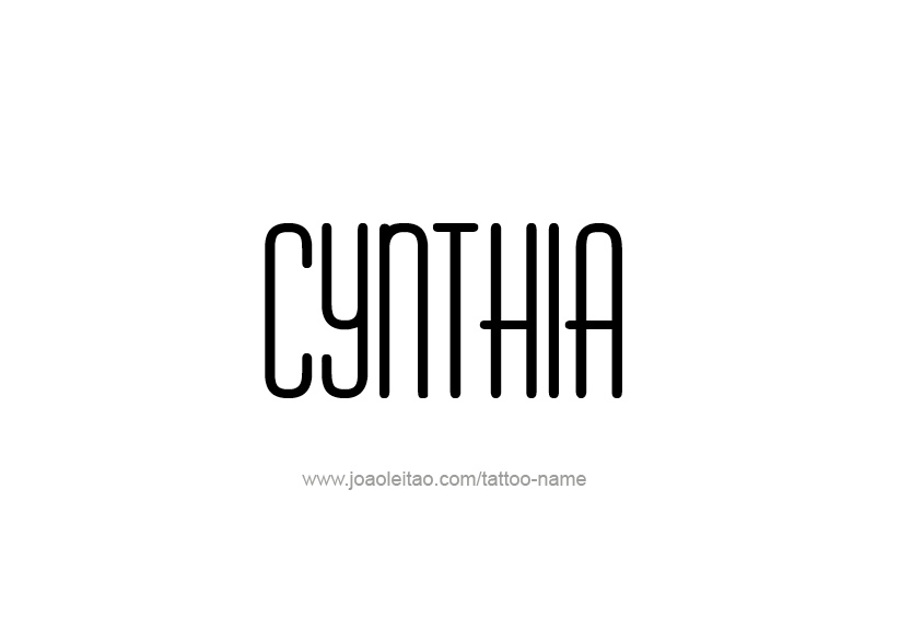 Tattoo Design Name Cynthia   