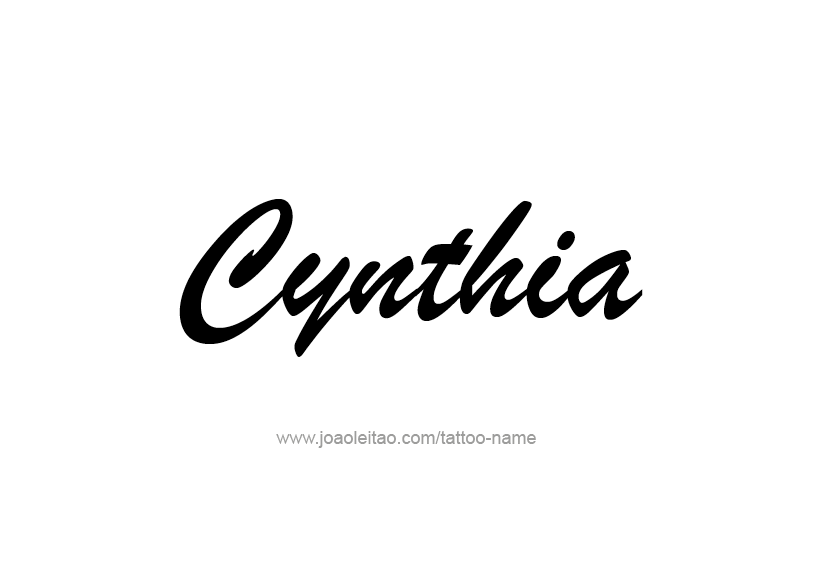 Tattoo Design Name Cynthia   