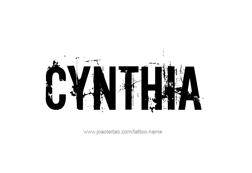 Tattoo Design Name Cynthia   