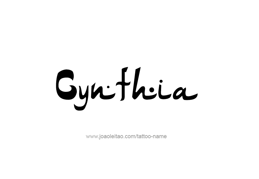 Tattoo Design Name Cynthia   