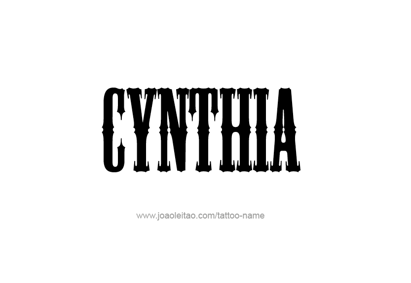 Tattoo Design Name Cynthia   