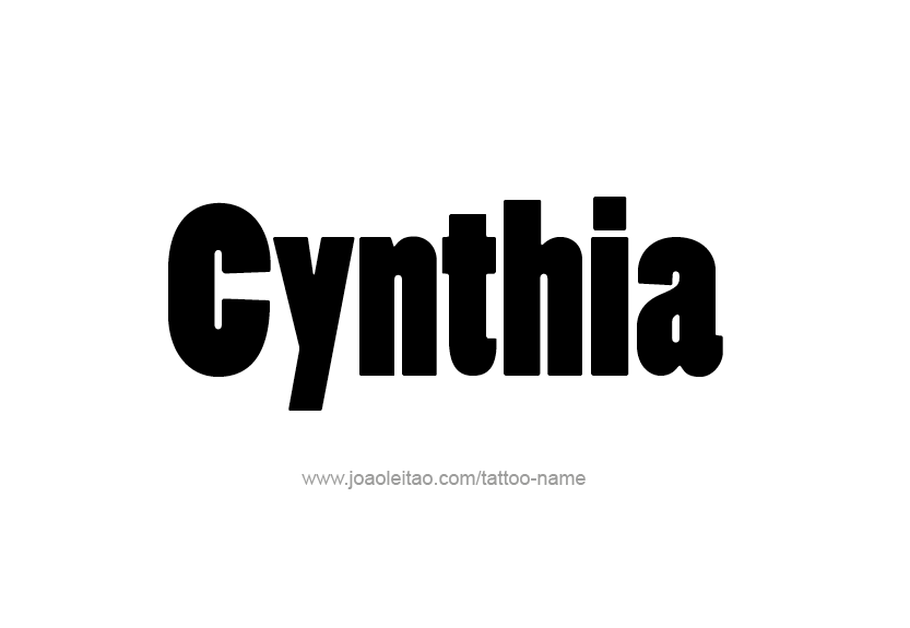 Tattoo Design Name Cynthia   