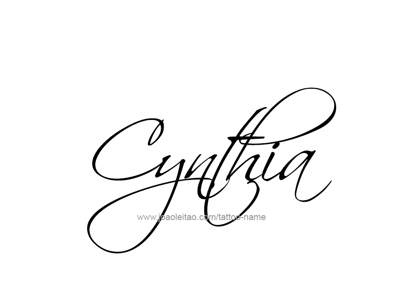 Tattoo Design Name Cynthia   