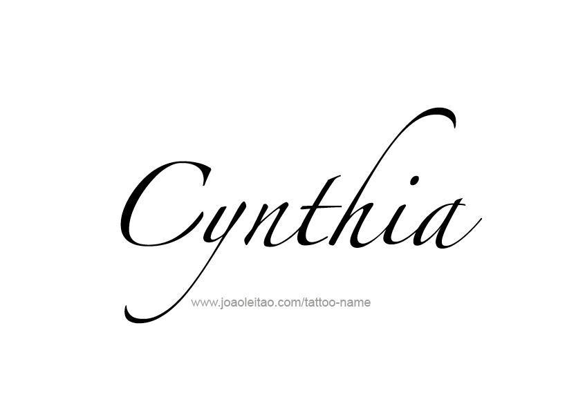 Tattoo Design Name Cynthia   