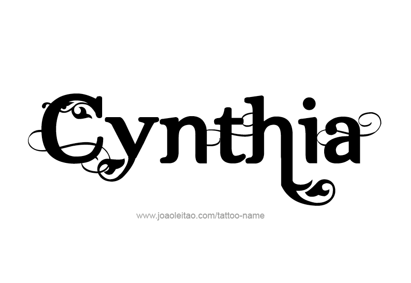 Tattoo Design Name Cynthia   