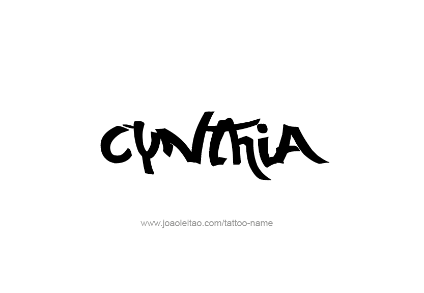 Tattoo Design Name Cynthia   