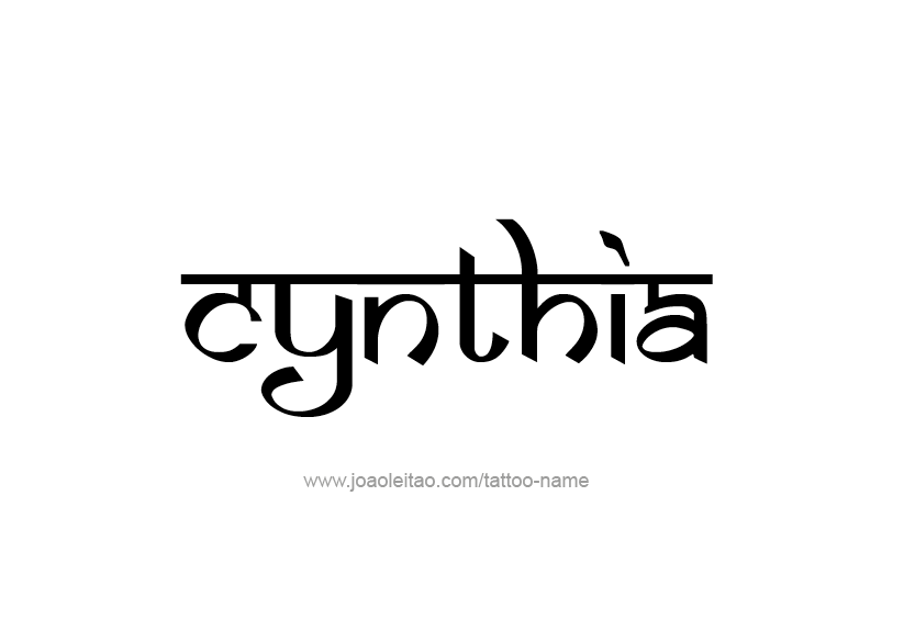 Tattoo Design Name Cynthia   