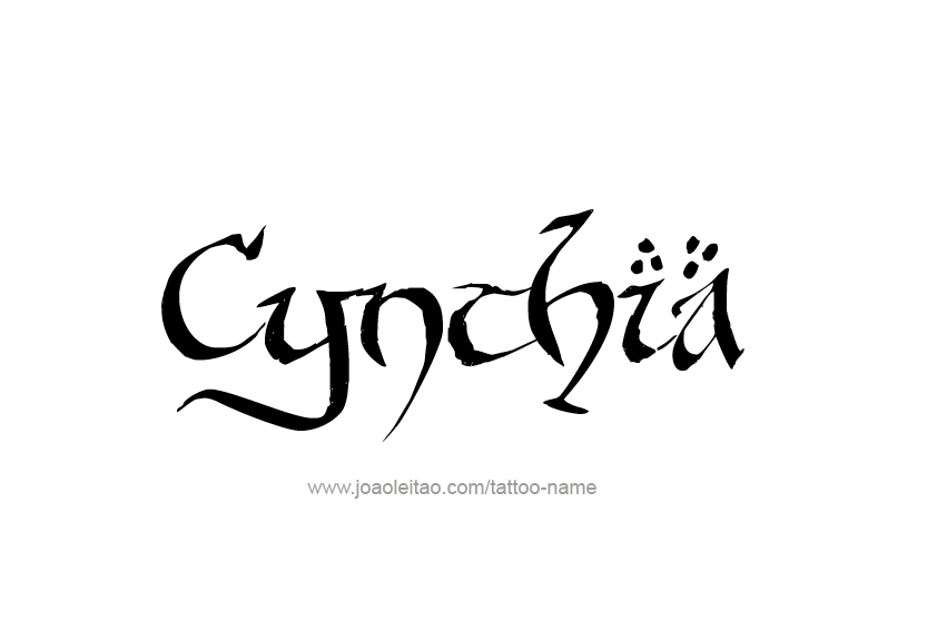 Tattoo Design Name Cynthia   