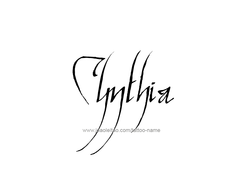 Tattoo Design Name Cynthia   