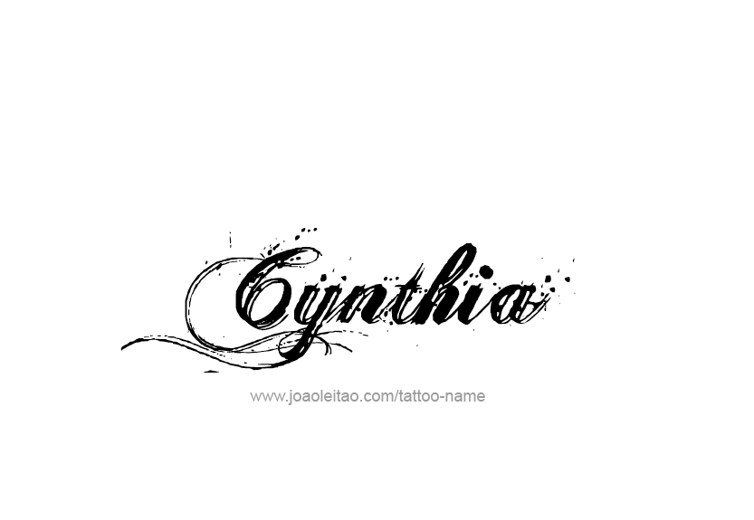 Tattoo Design Name Cynthia   