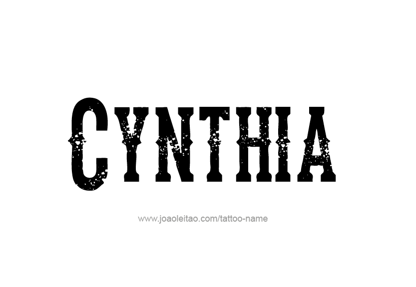 Tattoo Design Name Cynthia   