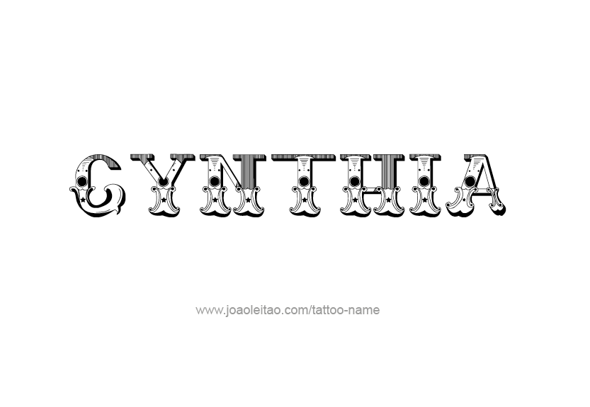 Tattoo Design Name Cynthia   