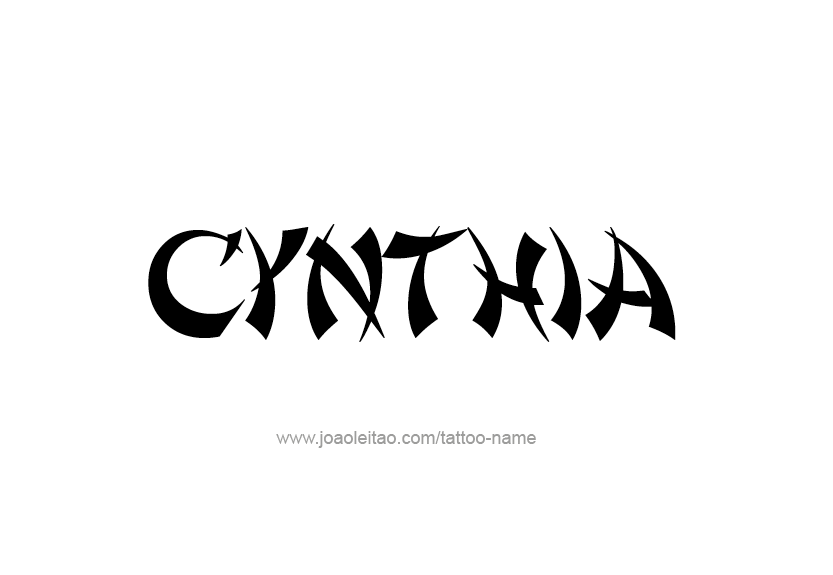 Tattoo Design Name Cynthia   