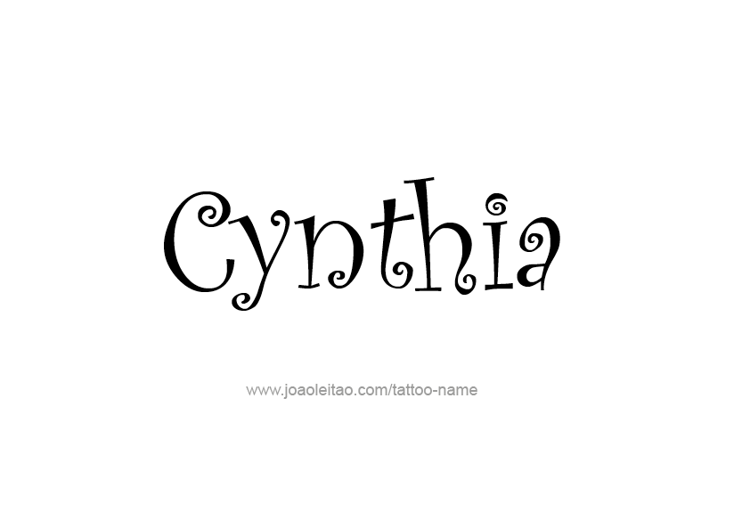 Tattoo Design Name Cynthia   