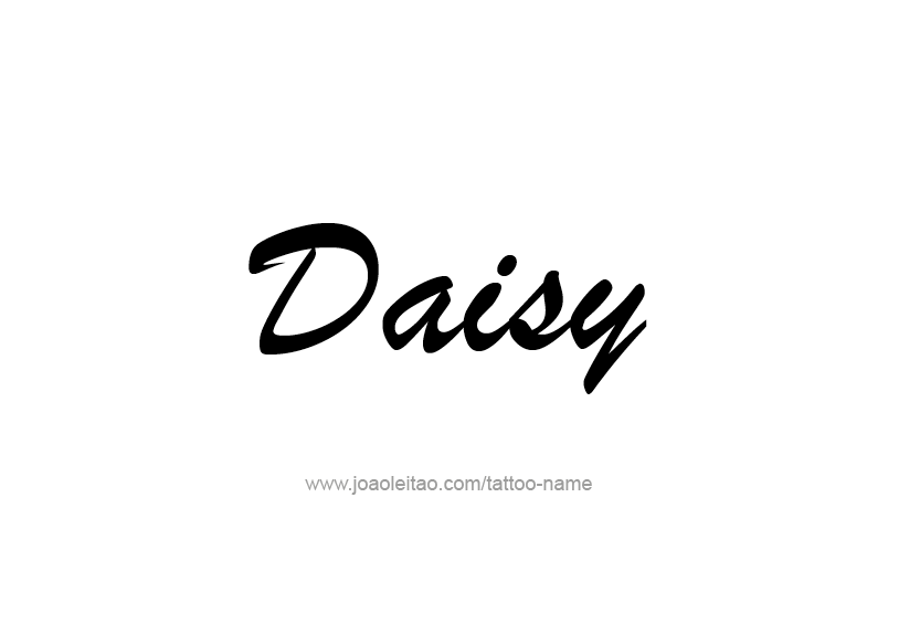 Tattoo Design Name Daisy   