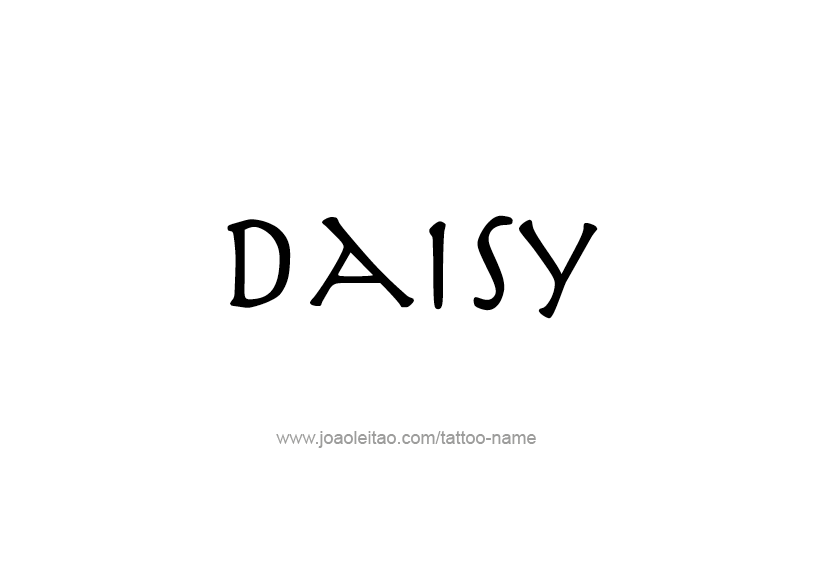 Tattoo Design Name Daisy   