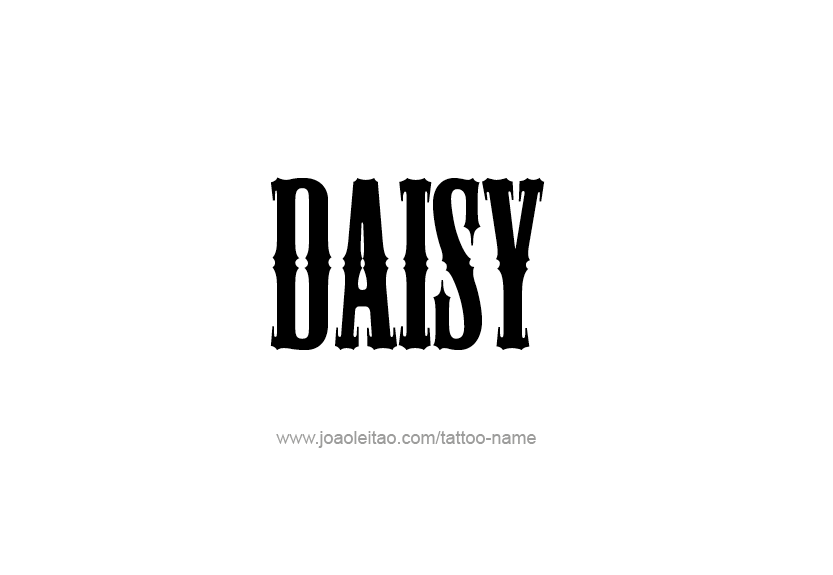 Tattoo Design Name Daisy   