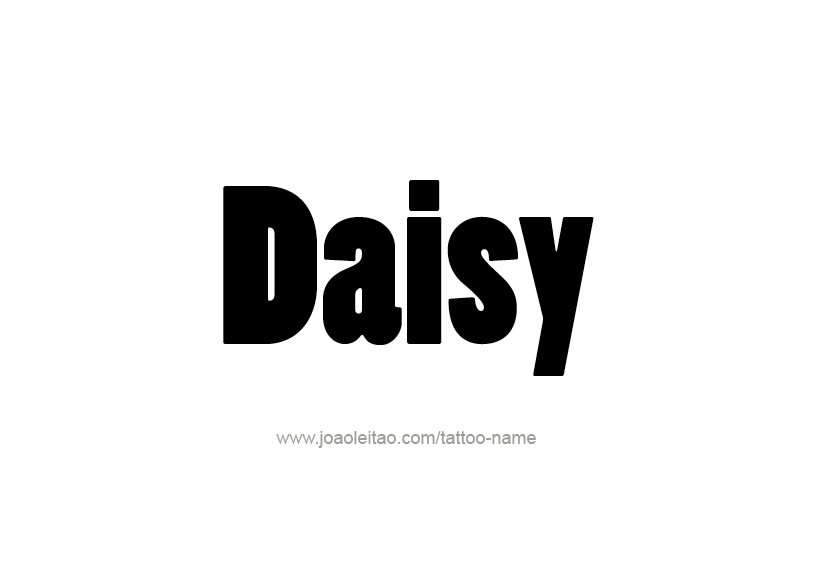 Tattoo Design Name Daisy   