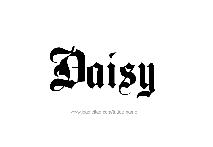 Tattoo Design Name Daisy   