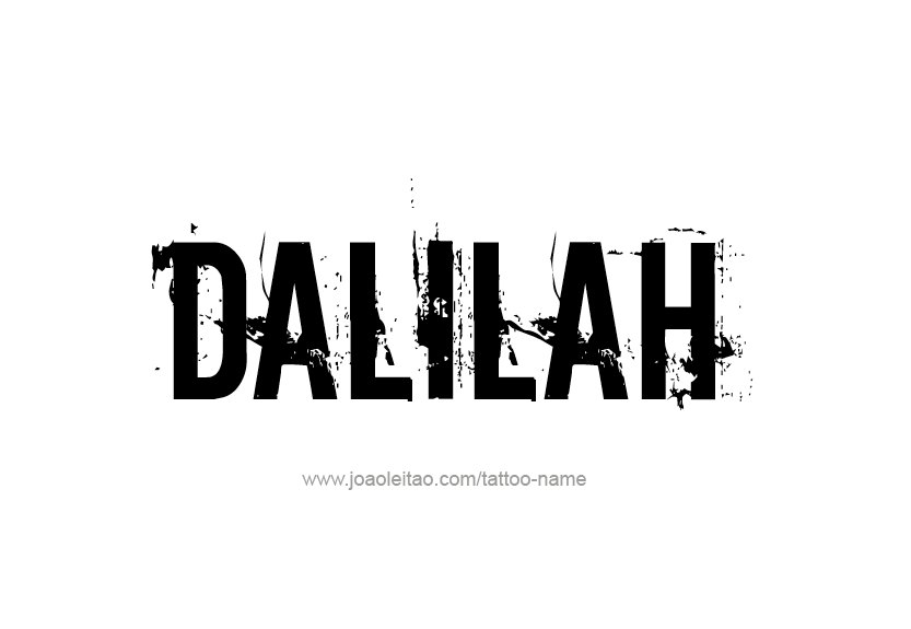 Tattoo Design Name Dalilah   