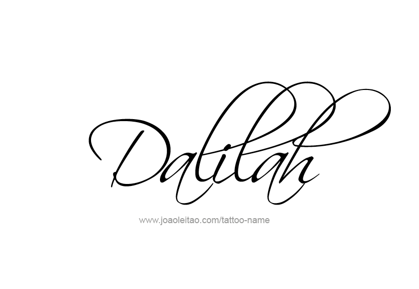 Tattoo Design Name Dalilah   