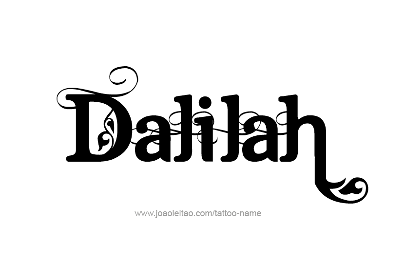 Tattoo Design Name Dalilah   