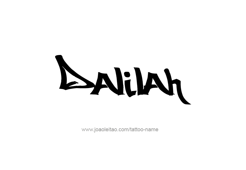 Tattoo Design Name Dalilah   