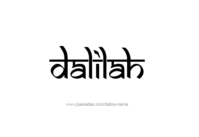 Tattoo Design Name Dalilah   