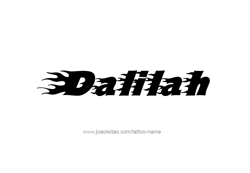 Tattoo Design Name Dalilah   