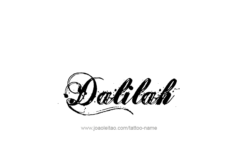 Tattoo Design Name Dalilah   