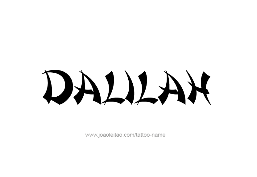 Tattoo Design Name Dalilah   