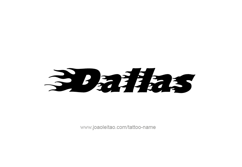 Tattoo Design Name Dallas   