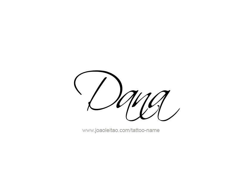 Tattoo Design Name Dana   