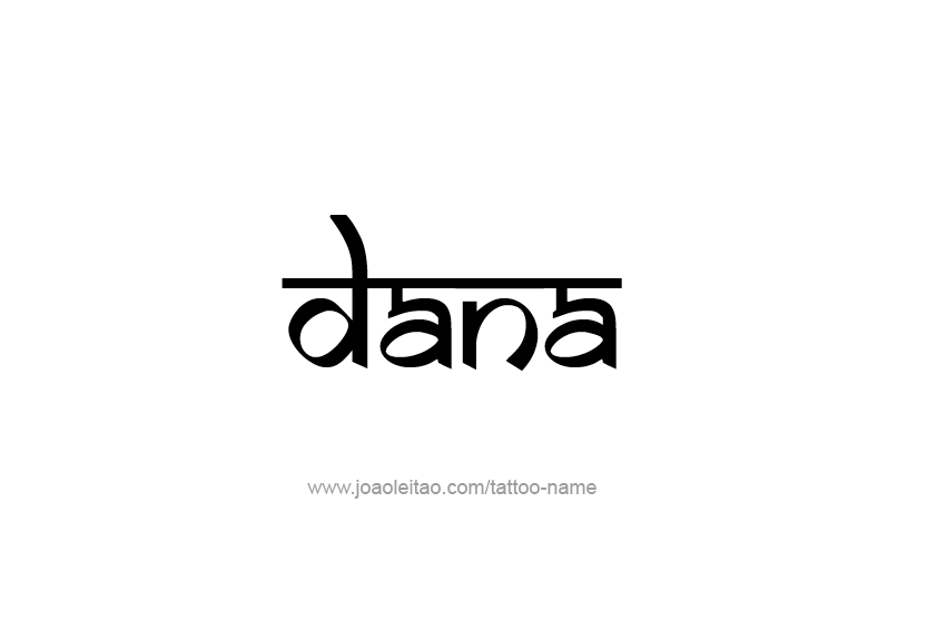 Tattoo Design Name Dana   