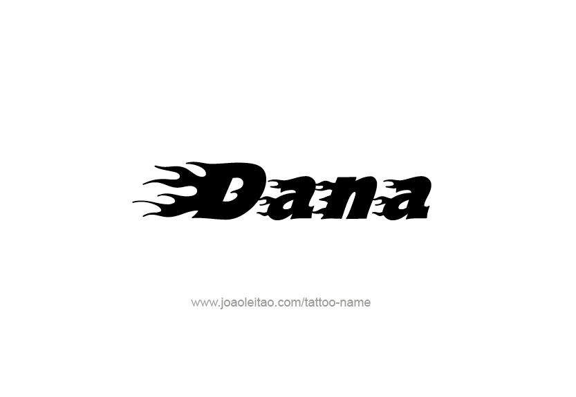 Tattoo Design Name Dana   