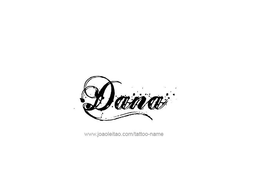 Tattoo Design Name Dana   