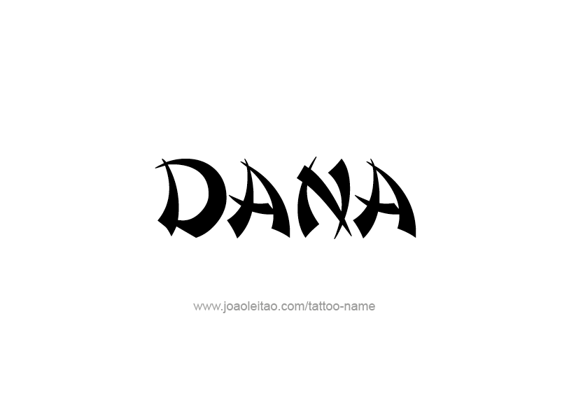 Tattoo Design Name Dana   