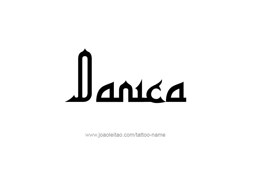 Tattoo Design Name Danica   