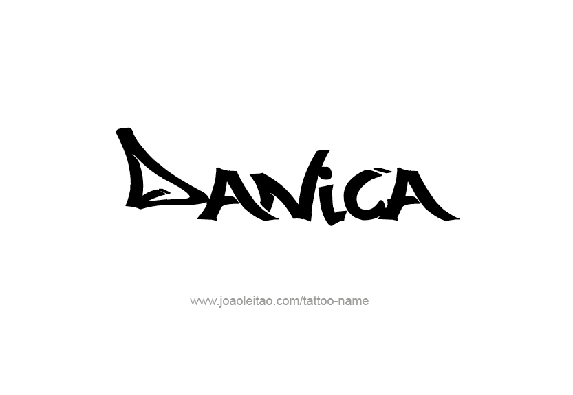 Tattoo Design Name Danica   