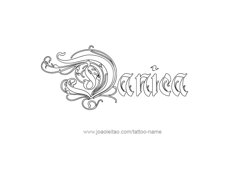 Tattoo Design Name Danica   