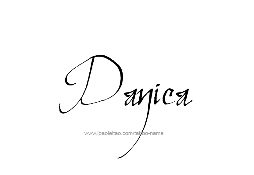 Tattoo Design Name Danica   